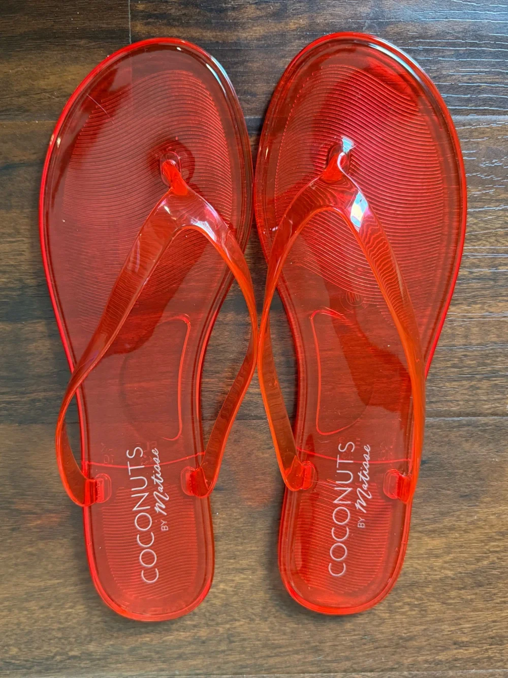 Coconut by Matisse Olsen Jelly Flip Flop Sandals size 10